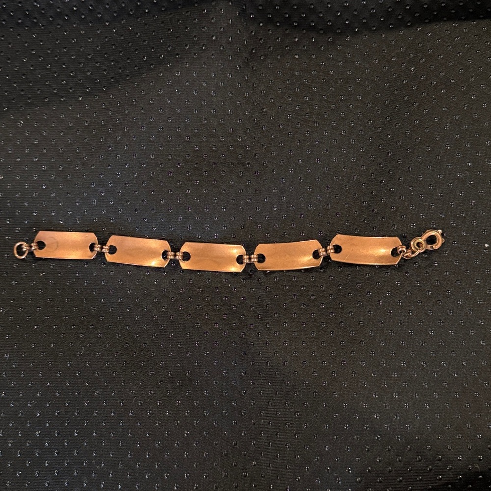 Solid Copper Bracelet With Buffalo Engraved Design - image 5